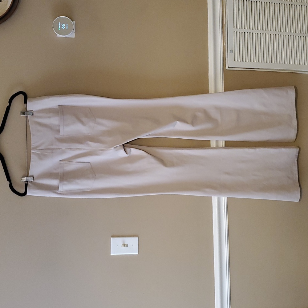Shapellx AirSlim Back Pocket Flare Work Pant In Biege Size L - Picture 5 of 10